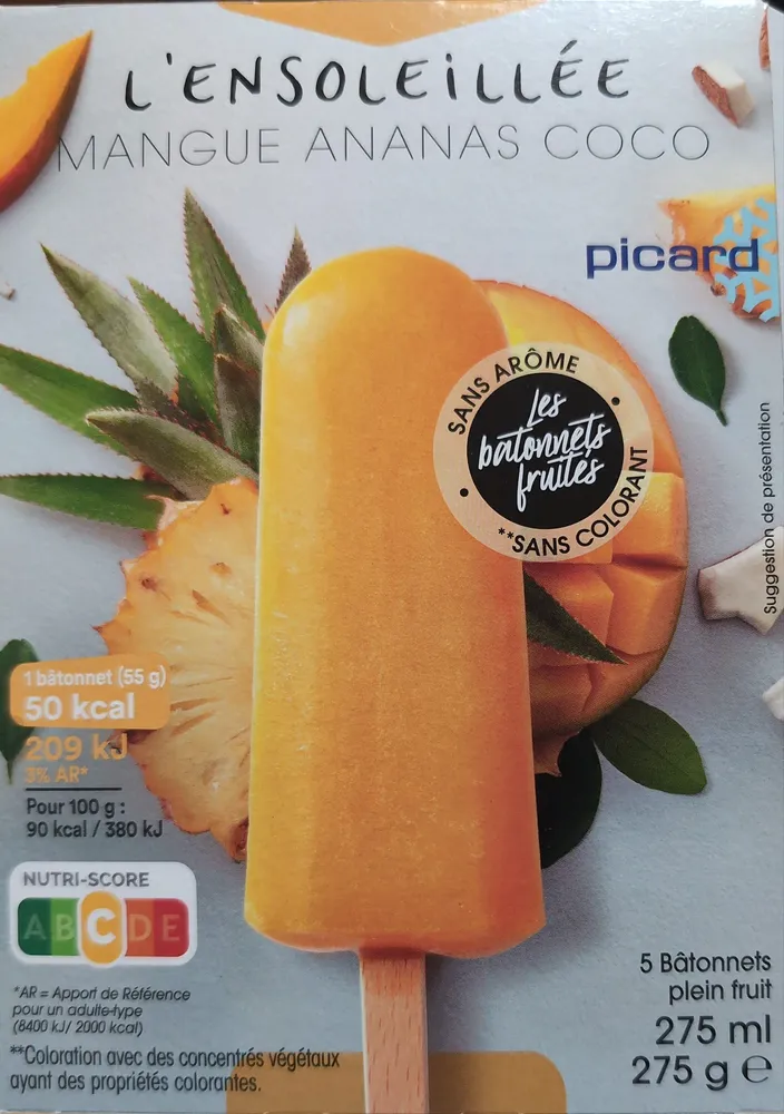L'ensoleillée mangue ananas coco
