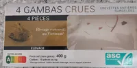 4 gambas crues
