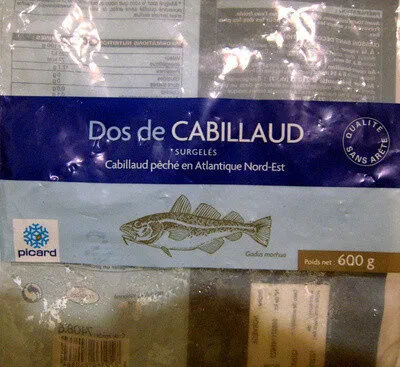 Dos de Cabillaud surgelés