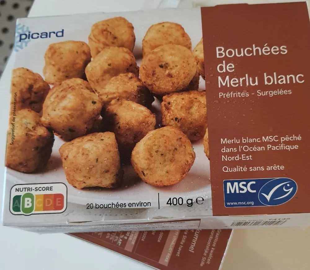 Bouchées de merlu blanc