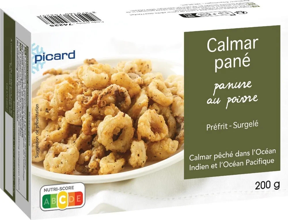Calmar pané panure poivre