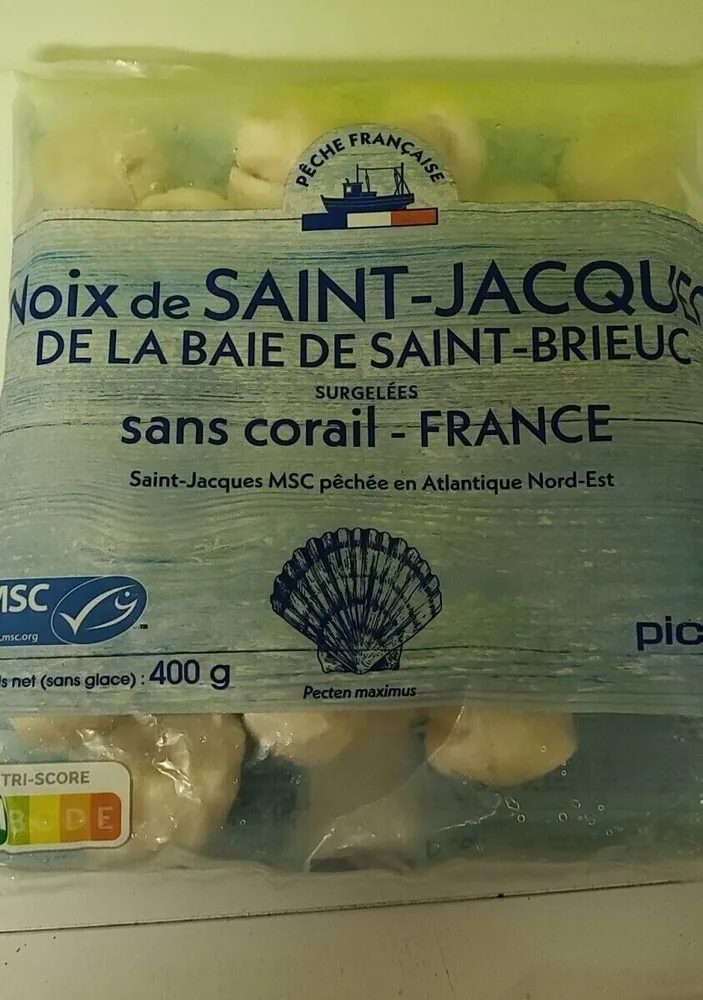 Noix de Saint Jacques de la baie de St Brieuc surgelés