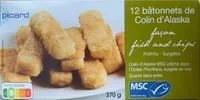 12 batinnets de Colin d’alaska facon fish and chips