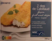 2 dos de cabillaud façon fish and chips