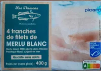 4 tranches de filets de merlu blanc