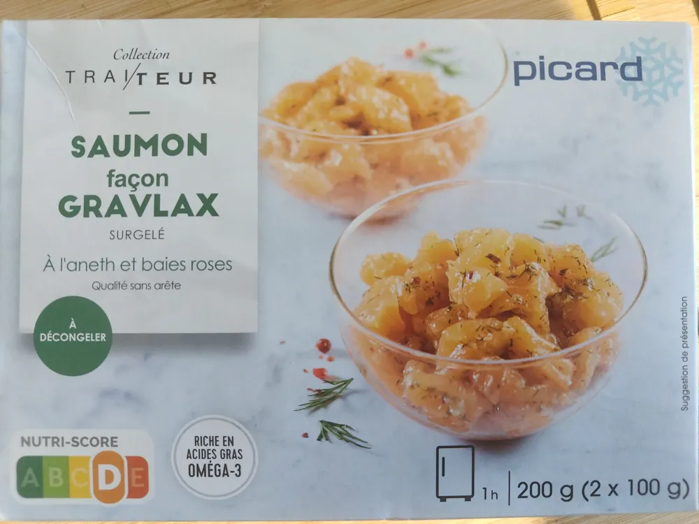 Saumon façon gravlax