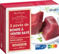 2 pavés  de Bonite à ventre rayé