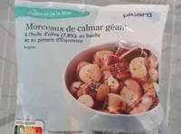 Morceaux de calmar géant