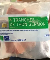 4 Tranches de thon germon