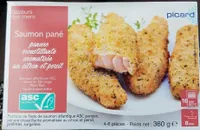 Saumon pané panure croustillante aromatisée au citron et persil