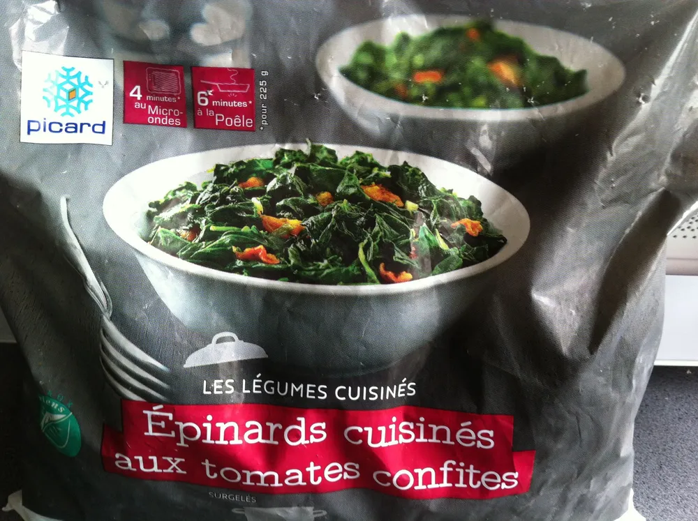Épinards Cuisinés aux Tomates Confites