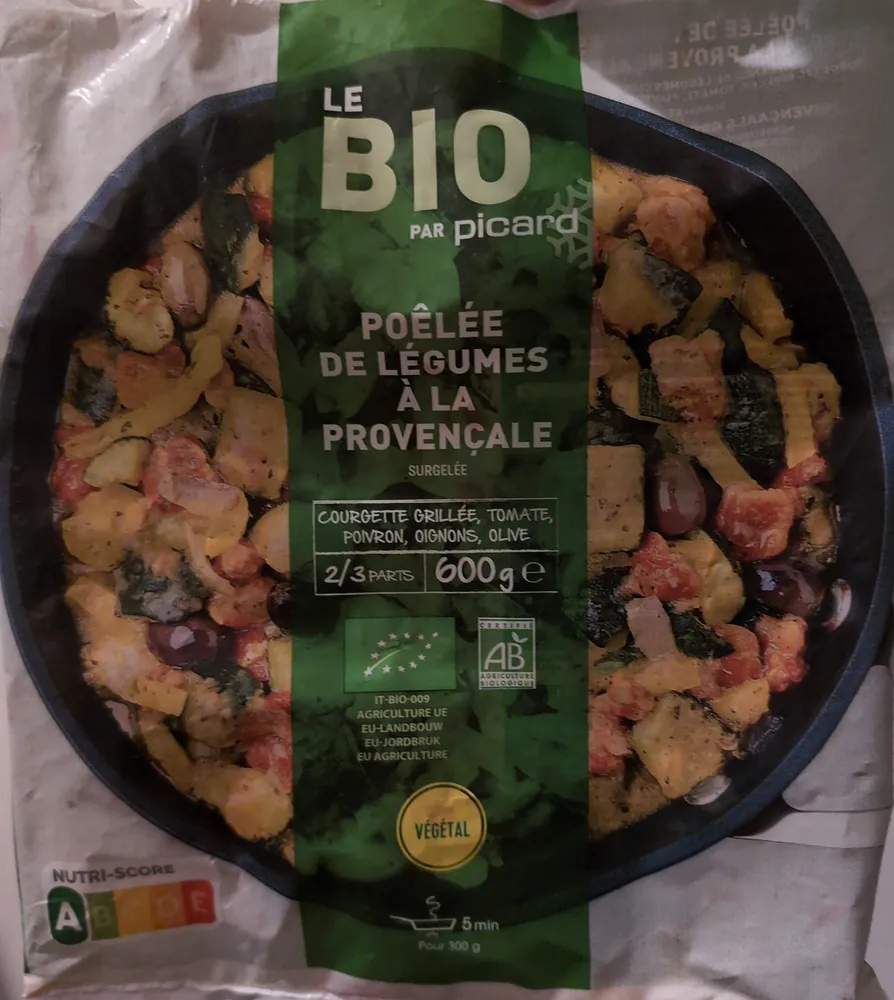 Poêlée de légumes à la provencale