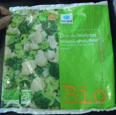 Duo de fleurettes brocolis, chou-fleur Bio