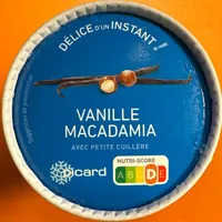 Crème glacée Vanille Macadamia