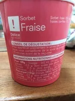Sorbet Fraise. Le Pot De 140 Millilitres