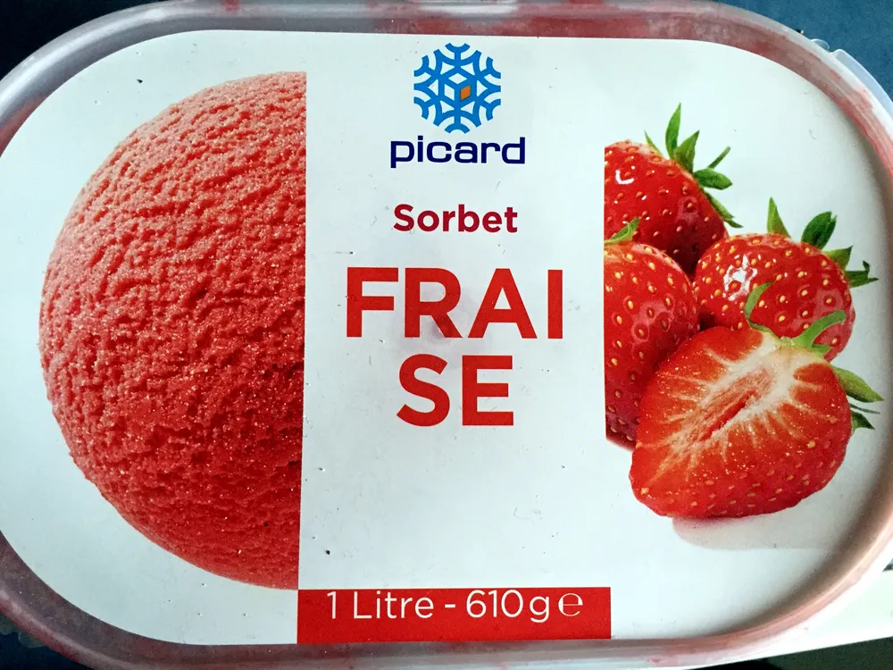 sorbet fraise