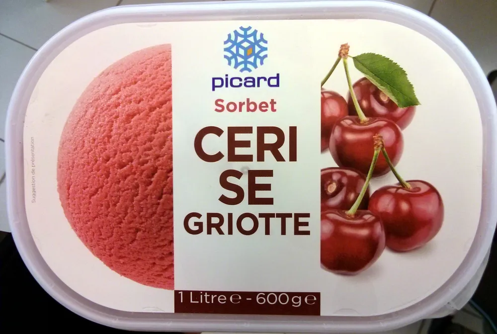 Sorbet cerise griotte