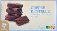 Crêpes dentelle enrobées de chocolat au lait
