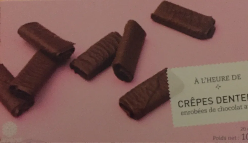 Crepes dentelle enrobées de chocolat