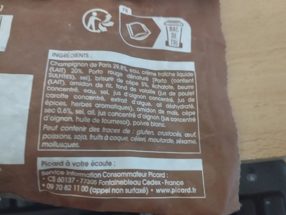 Sauce aux champignons