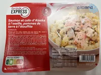 Saumon et Colin d'Alaska à l'oseille, pommes de terre
