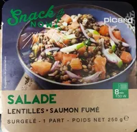 Snack now - Salade lentilles saumon fumé