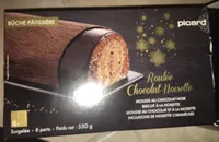 Bûche patissière Roulée Chocolat-Noisette