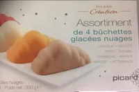 Assortiment de 4 Bûchettes Glacées Nuages