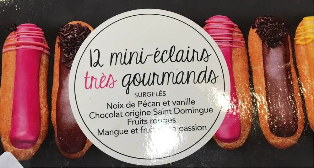 Mini eclairs tres gourmands