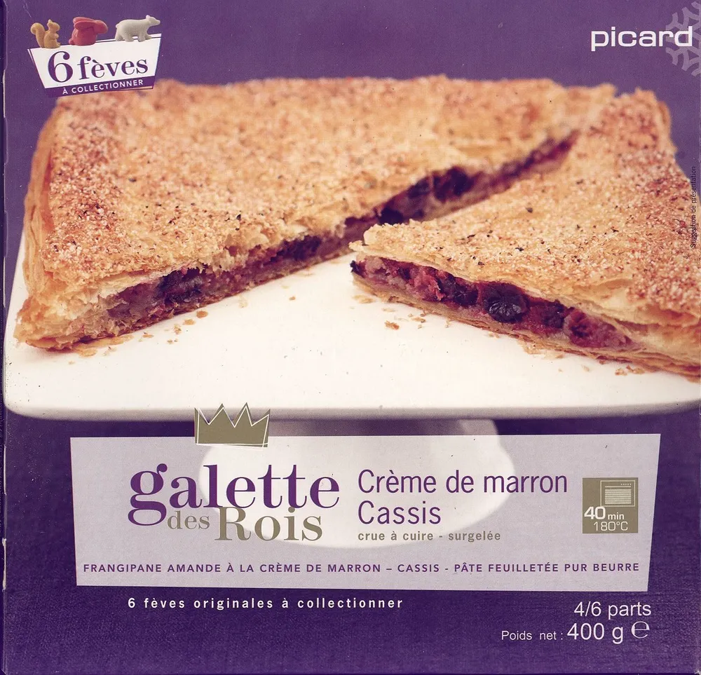 Galette des rois crème de marron cassis