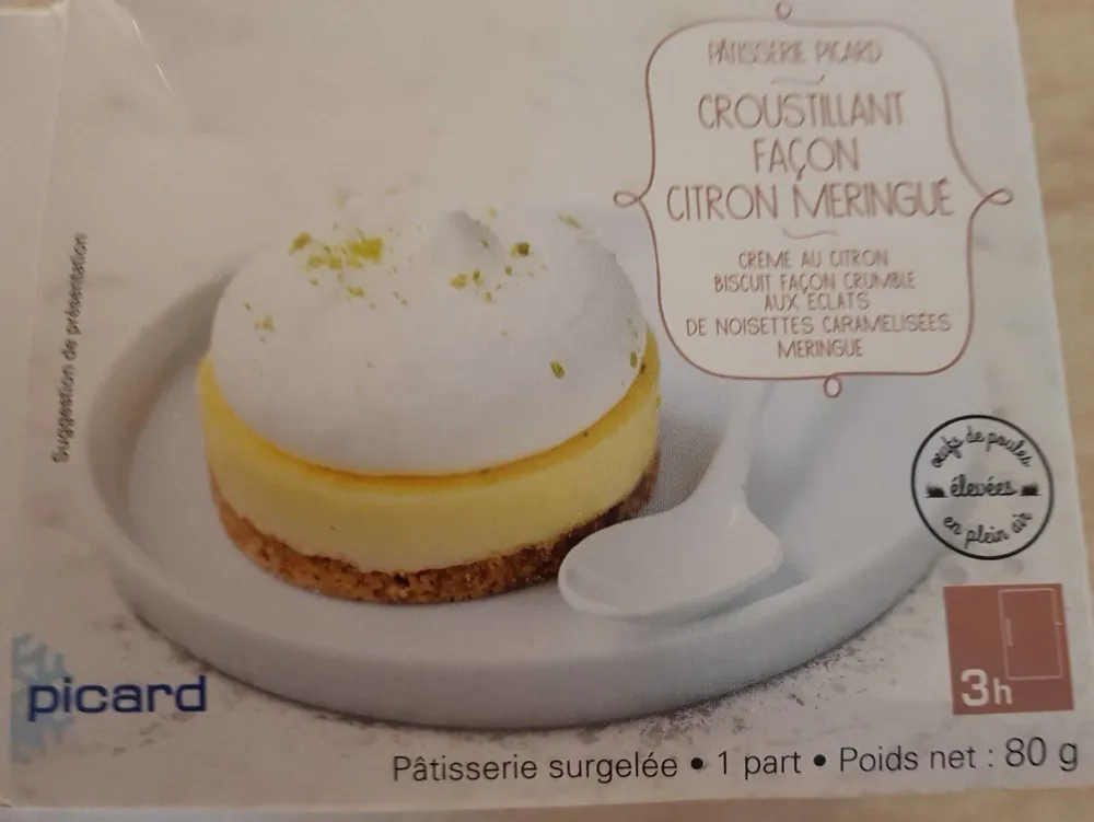 Croustillant façon citron meringué