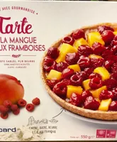 Tarte à la mangue et aux framboises
