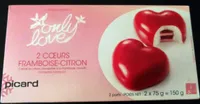 2 cœurs Framboise - Citron