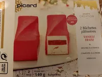 2 Bûchettes pâtissières Vanille Fraise