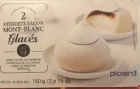 Dessert facon mont blanc glacés