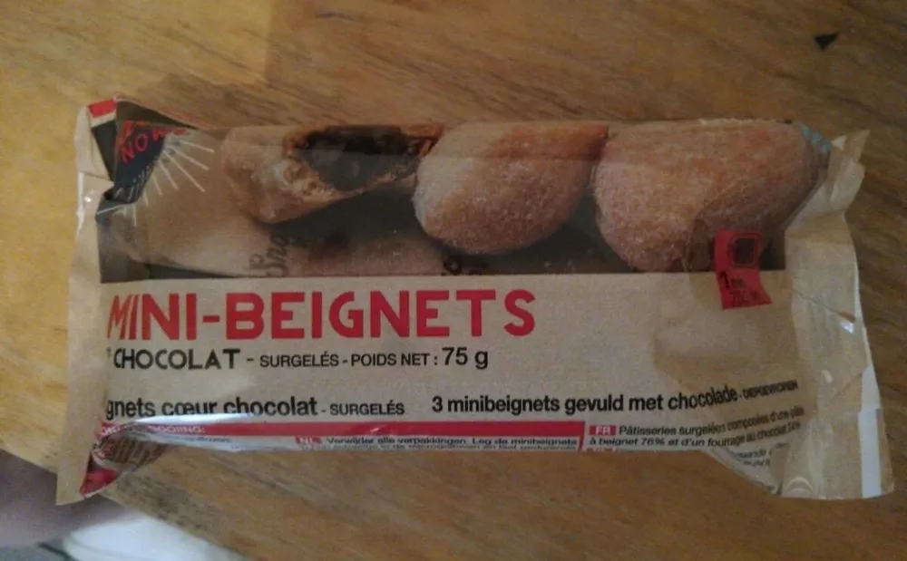 Mini beignets cœur chocolat