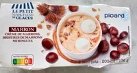 Mini-pots marron, crème glacée à la crème marron