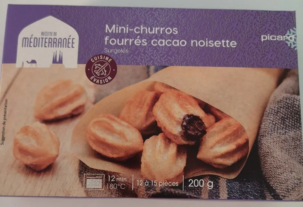 Mini Churros fourré cacao noisette
