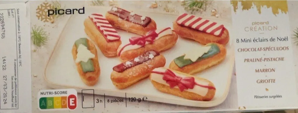 8 mini éclairs de Noël