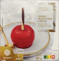 Dessert facon pomme d’amour