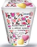 Assortiment de 6 mochis glacés: framboise gingembre