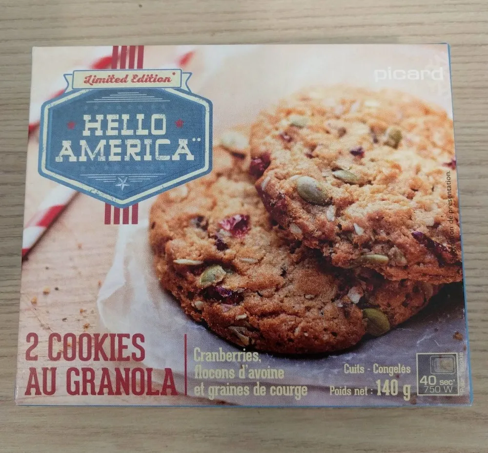 2 cookies au granola