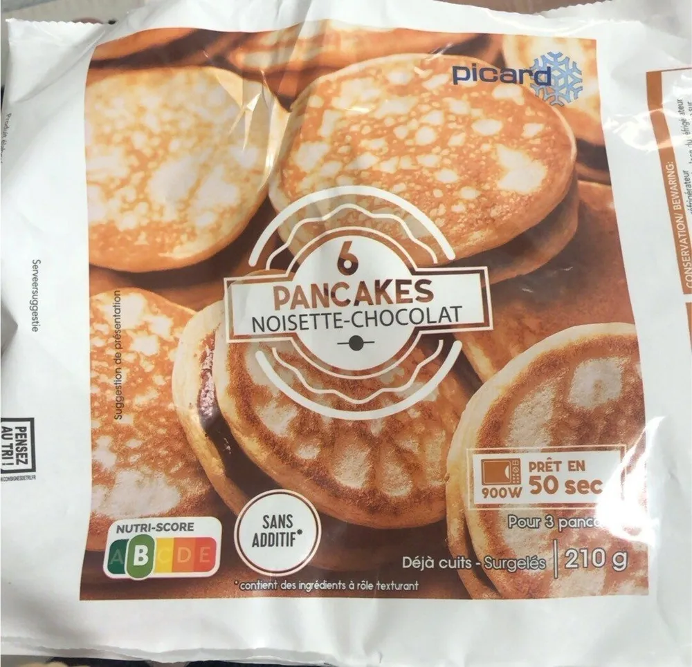 6 pancakes noisette chocolat