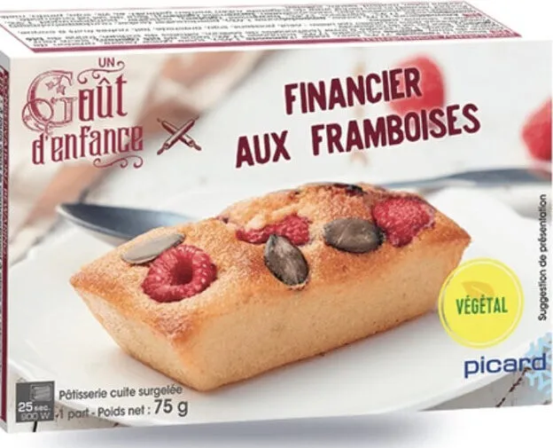 Financier aux framboises