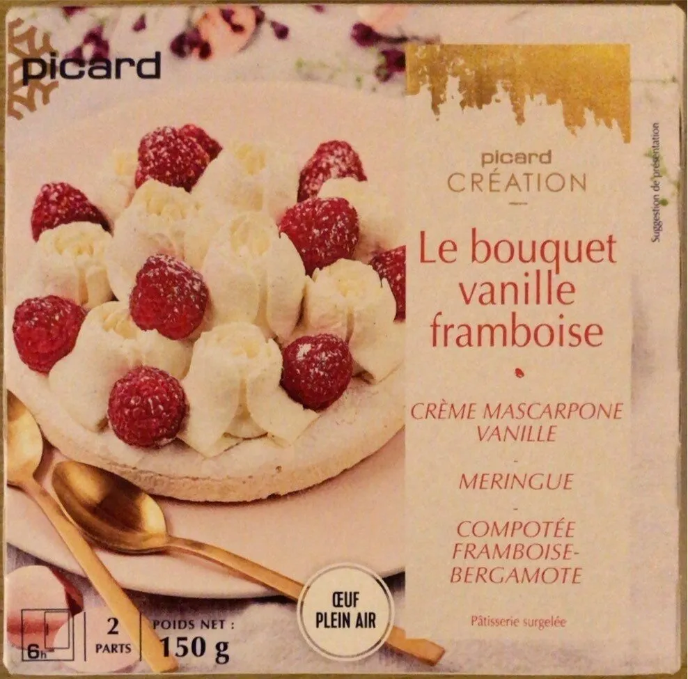 Le bouquet vanille framboise