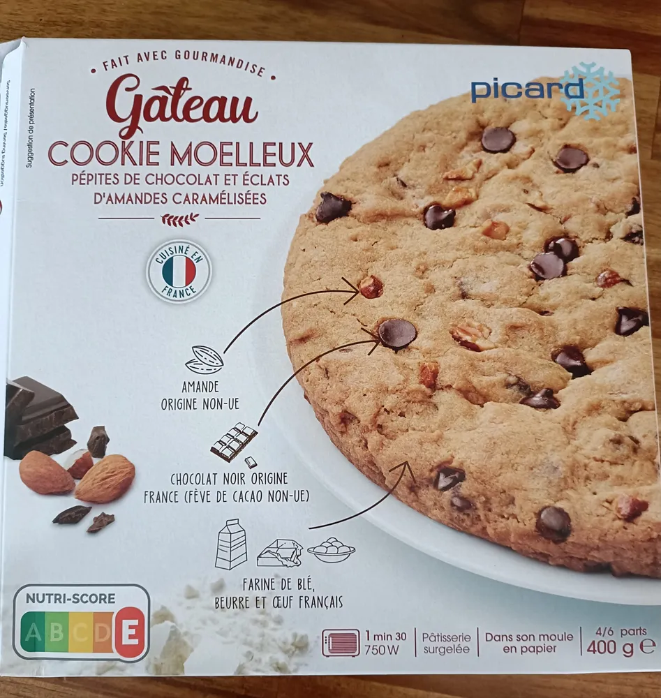 Gâteau cookie moelleux