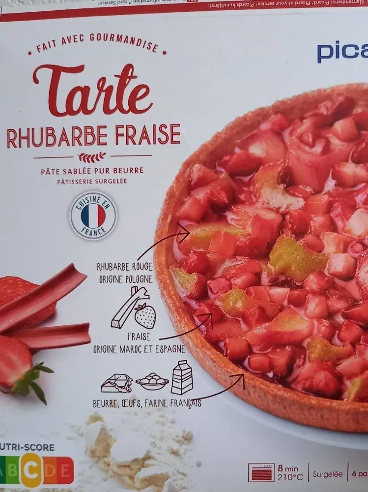 Tarte Rhubarbe Fraise