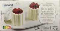 Desserts façon charlotte aux fruits rouges