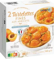 2 Tartelettes FINES AUX ABRICOTS