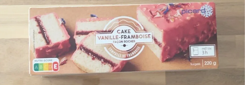 Cake vanille-framboise facon rocher